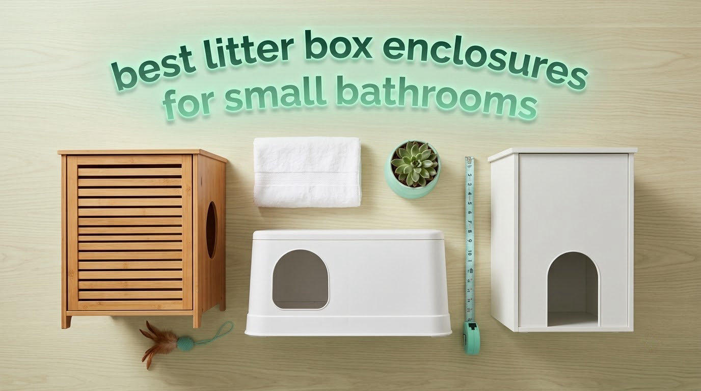 best litter box enclosures for small bathrooms