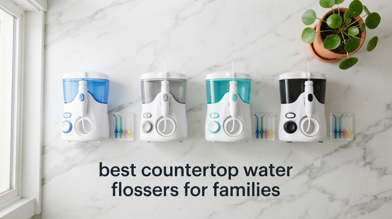 best countertop water flossers for families