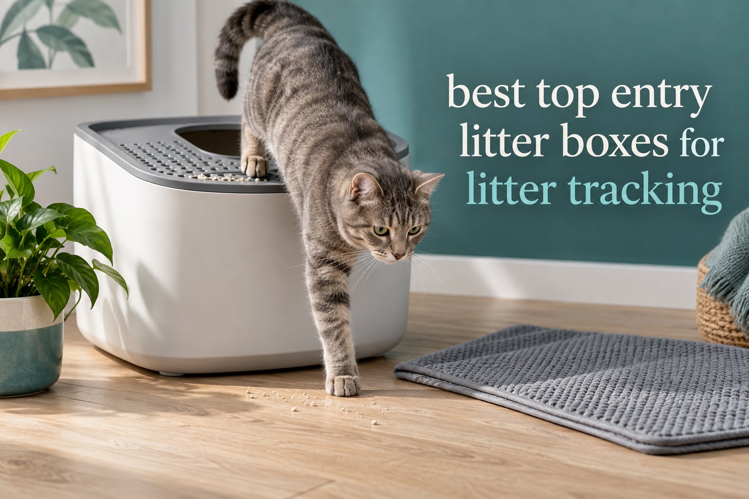 best top entry litter boxes for litter tracking