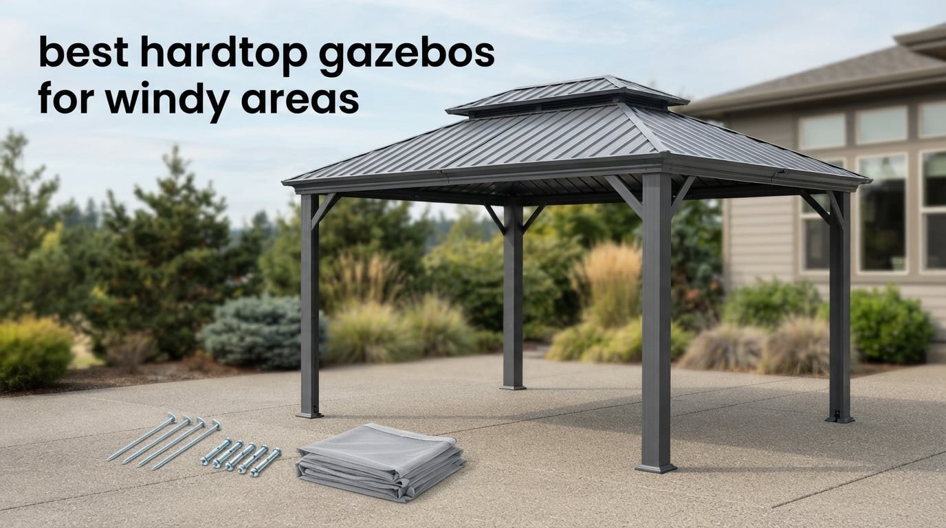 best hardtop gazebos for windy areas