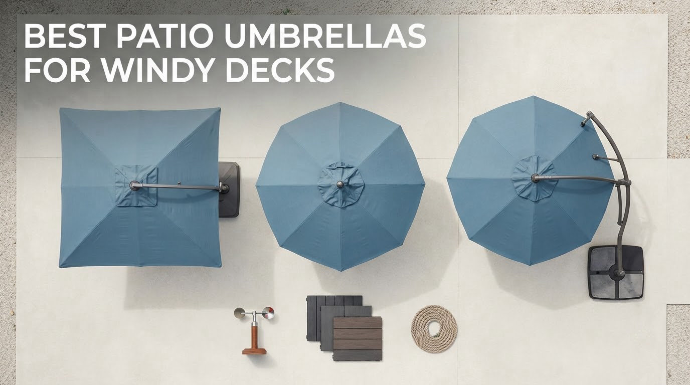 best patio umbrellas for windy decks