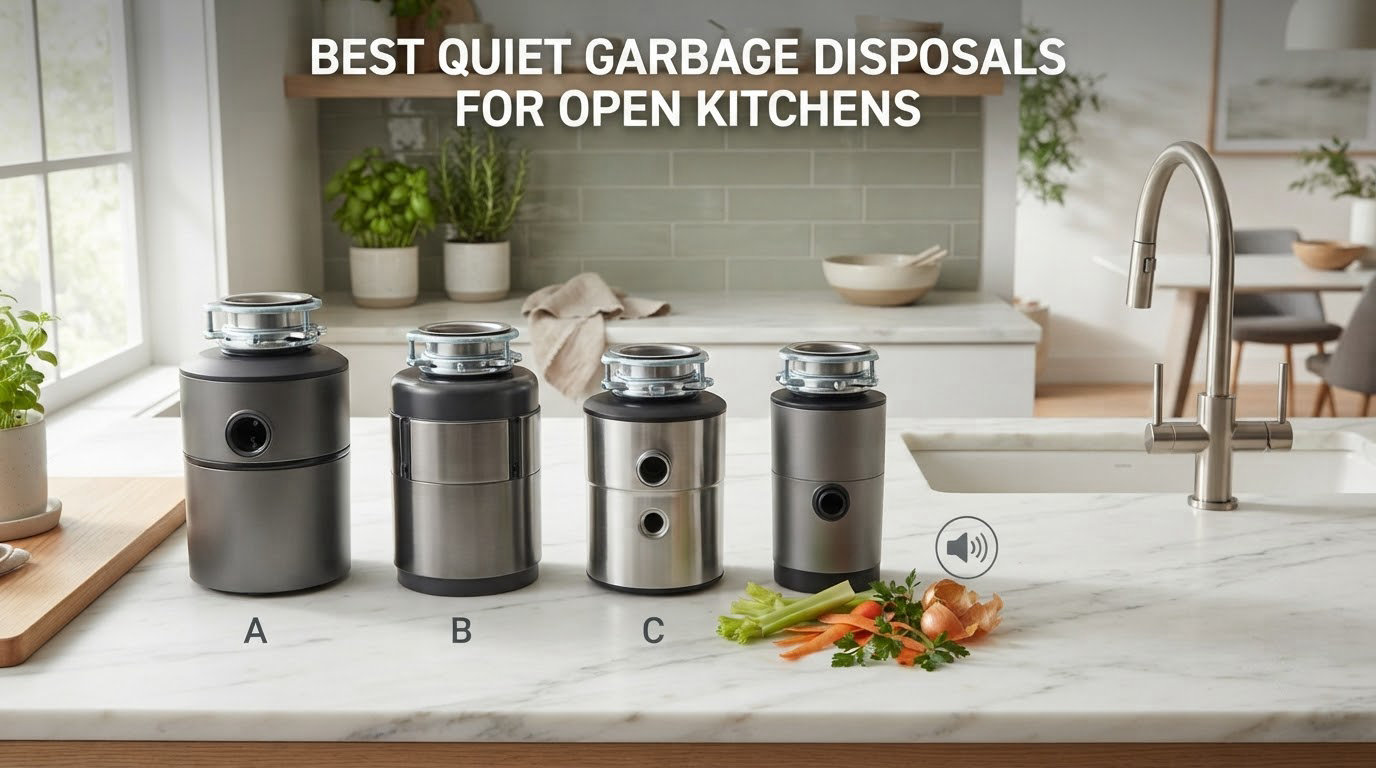 best quiet garbage disposals for open kitchens