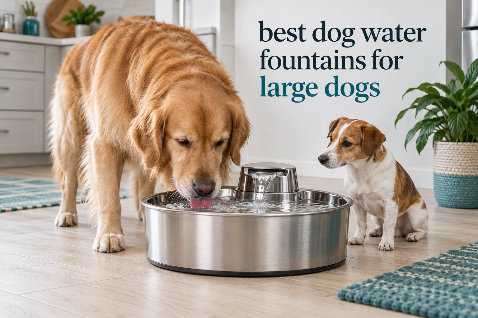 best dog water fountains for large dogs