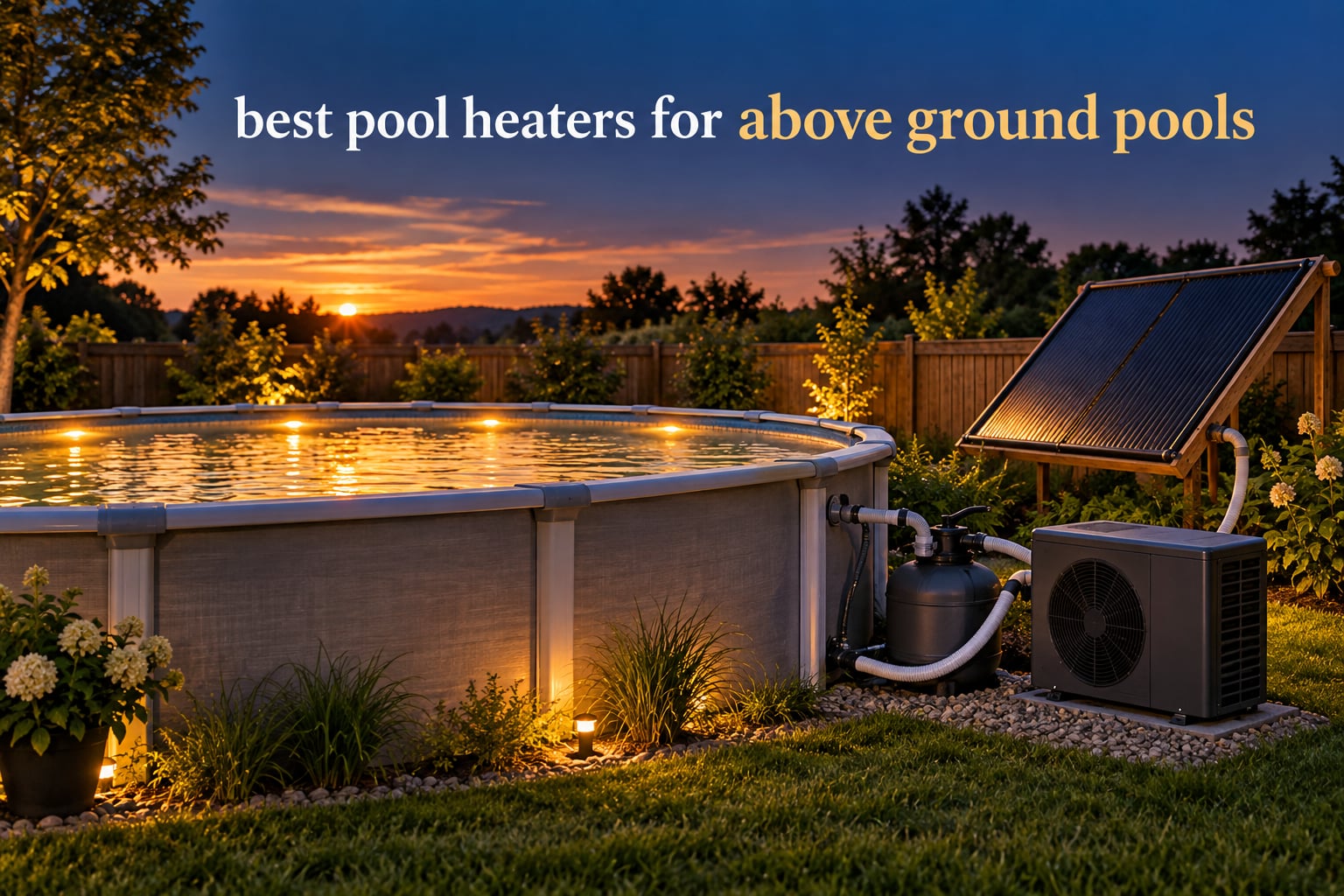 best pool heaters for above ground pools