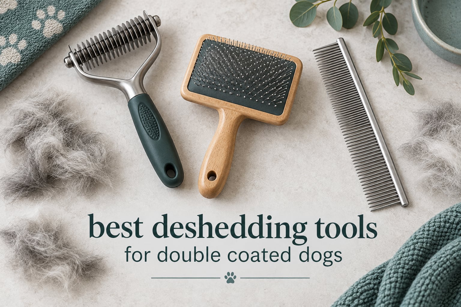 best deshedding tools for double coated dogs