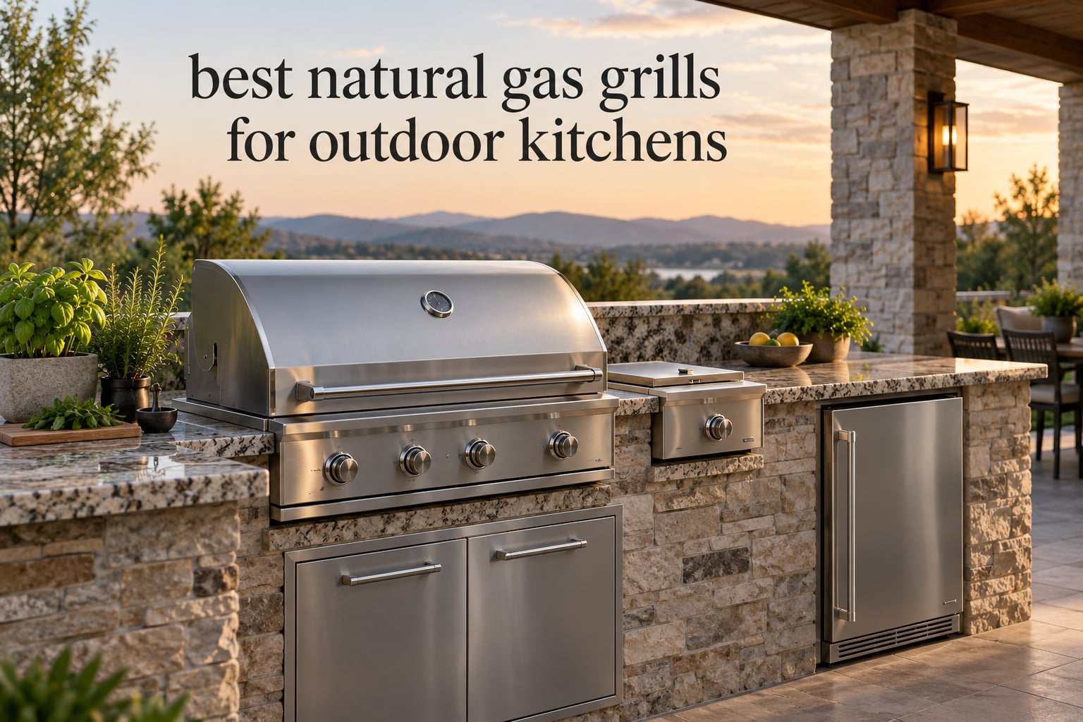 best natural gas grills for outdoor kitchens