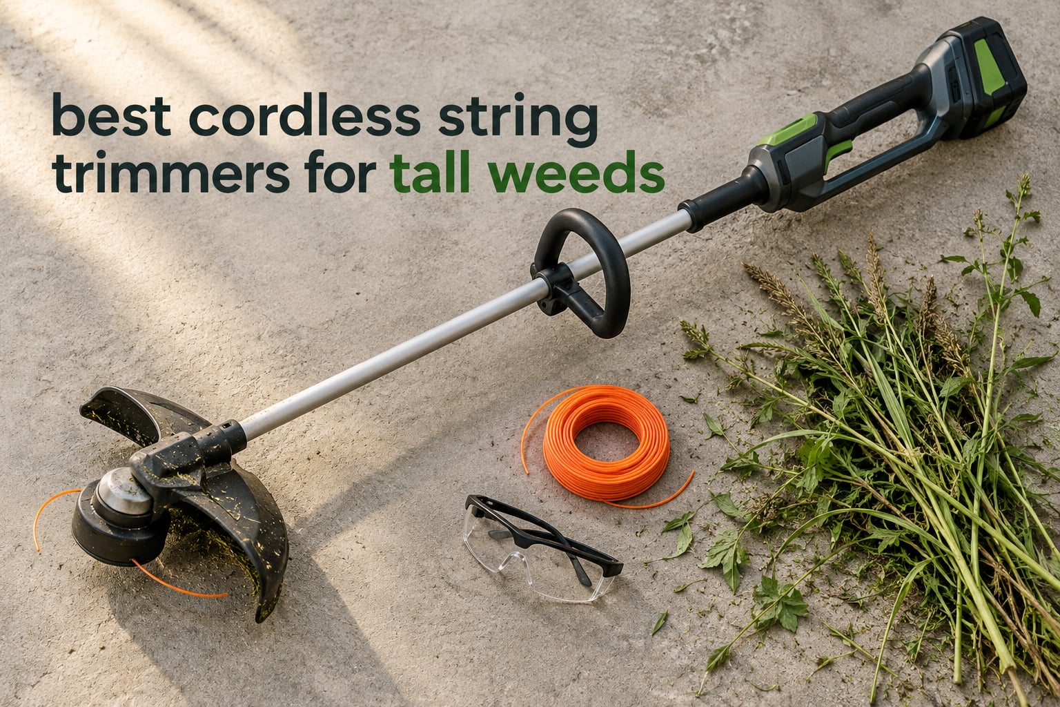 best cordless string trimmers for tall weeds