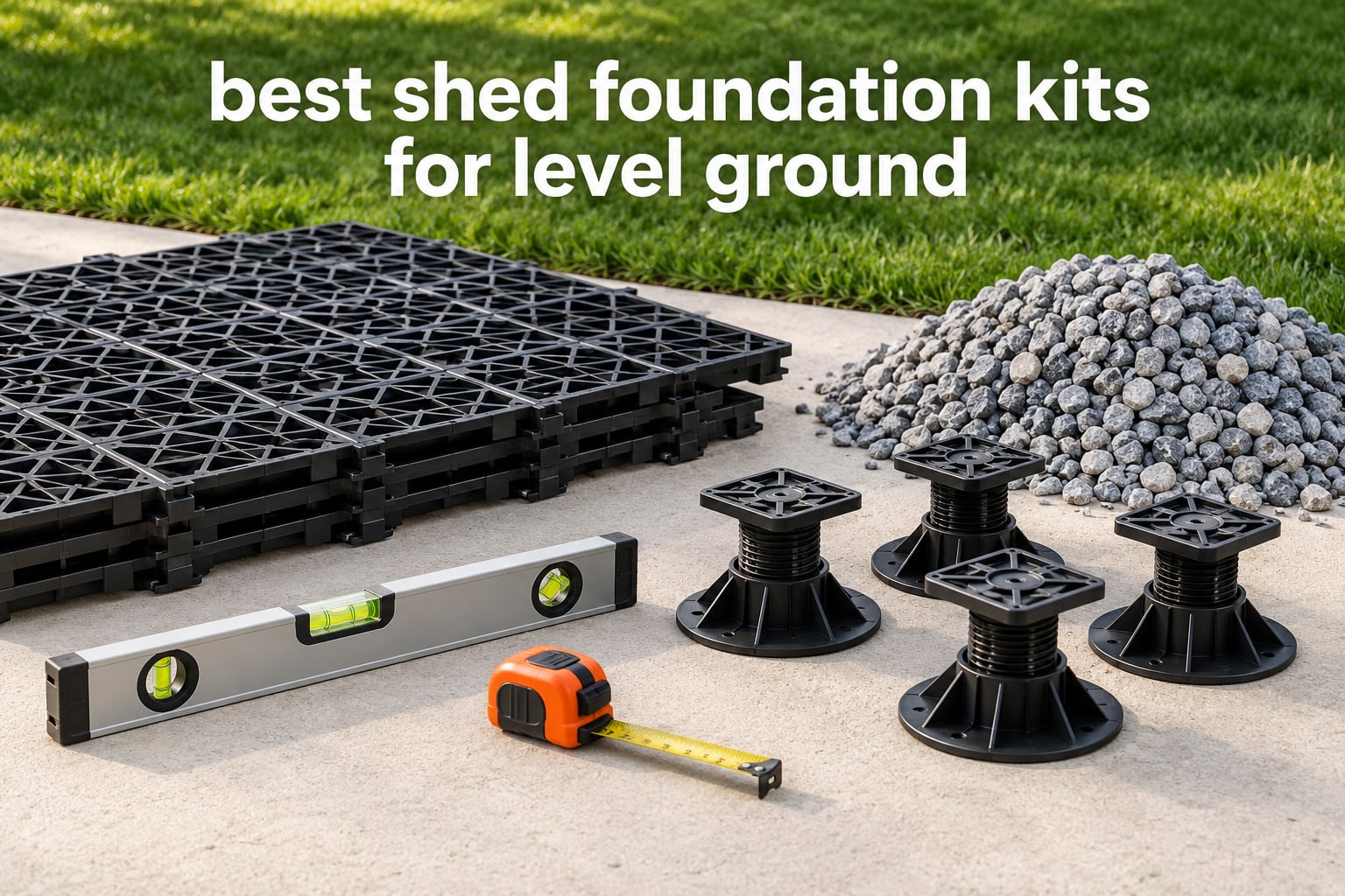 best shed foundation kits for level ground