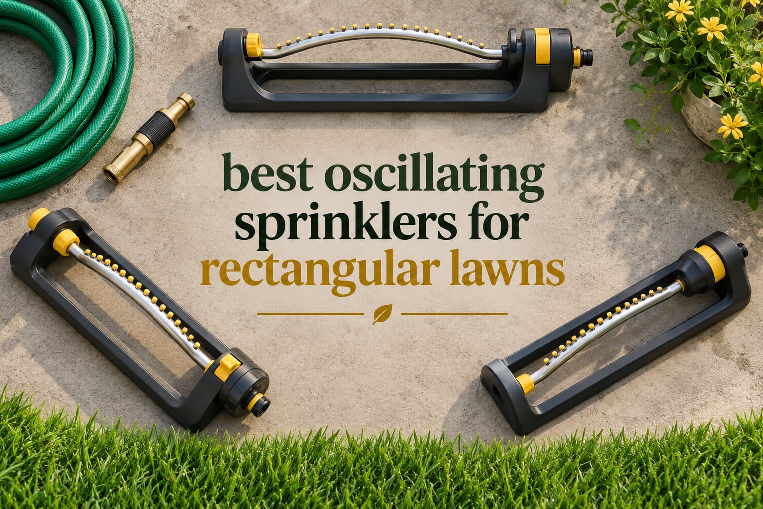best oscillating sprinklers for rectangular lawns