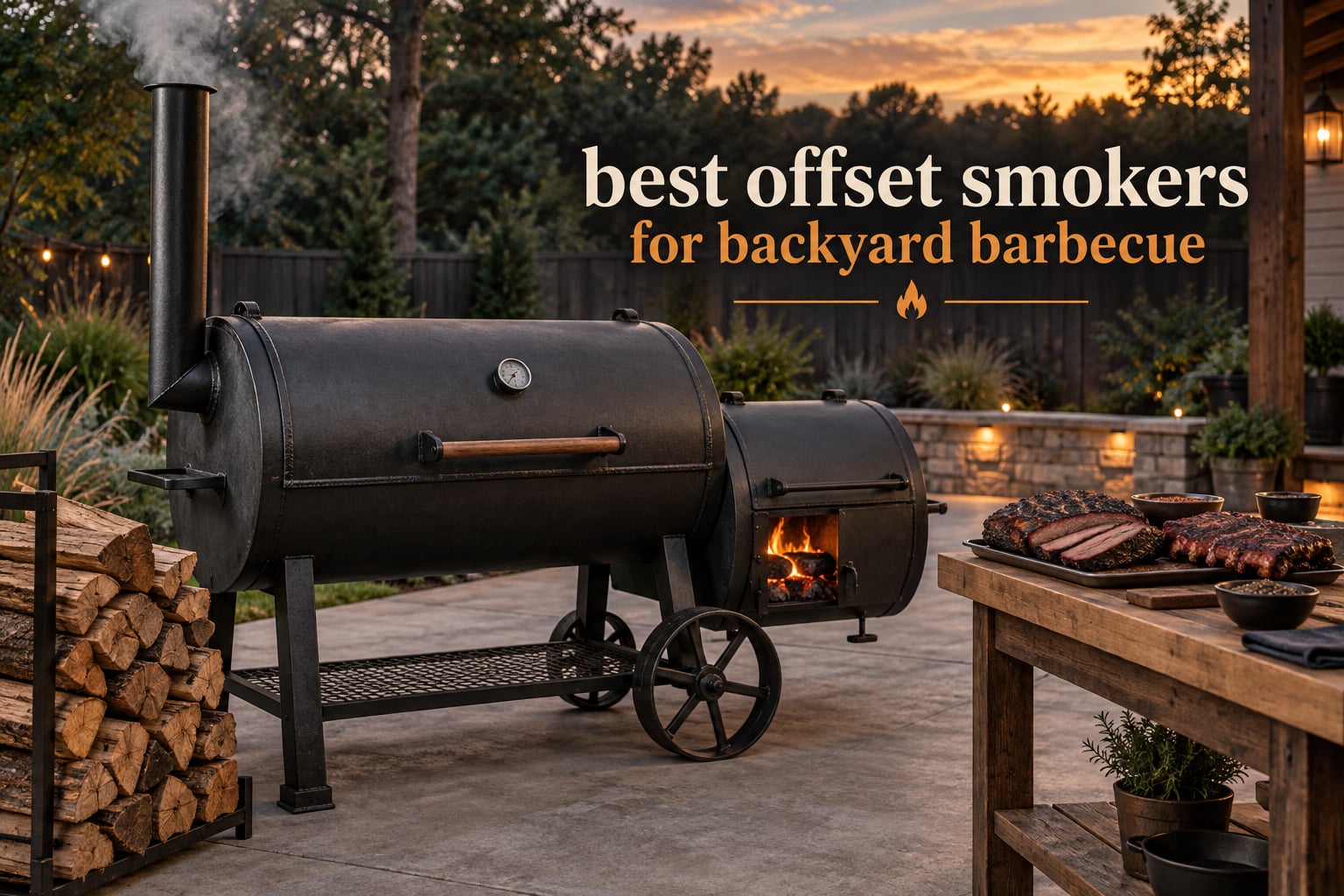 best offset smokers for backyard barbecue