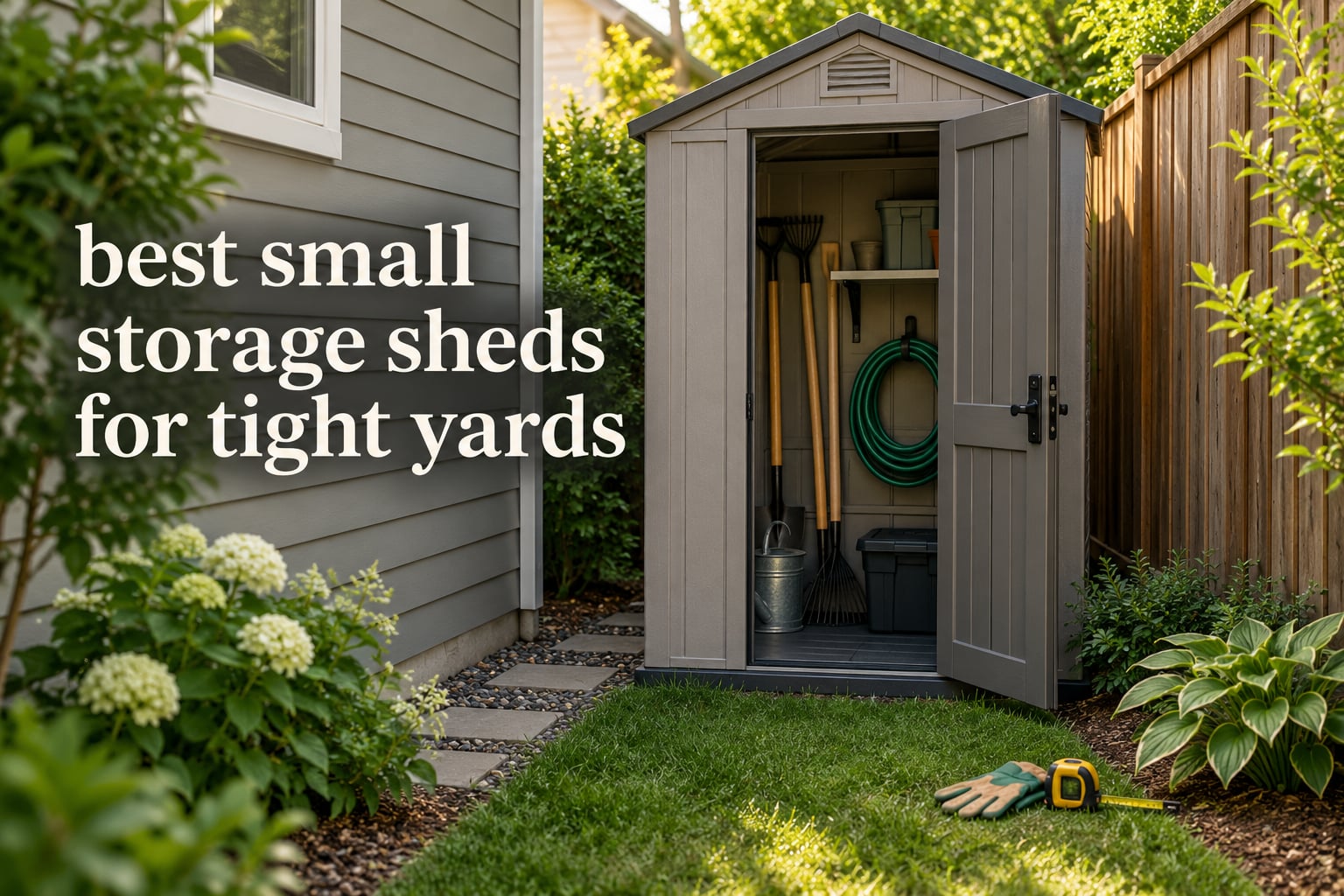 best small storage sheds for tight yards