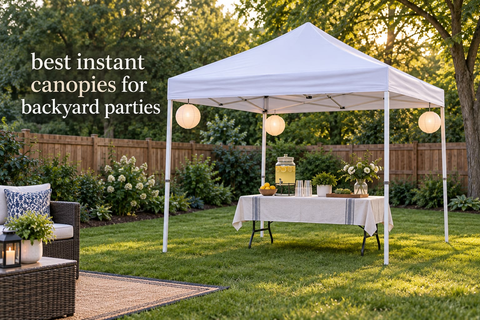 best instant canopies for backyard parties