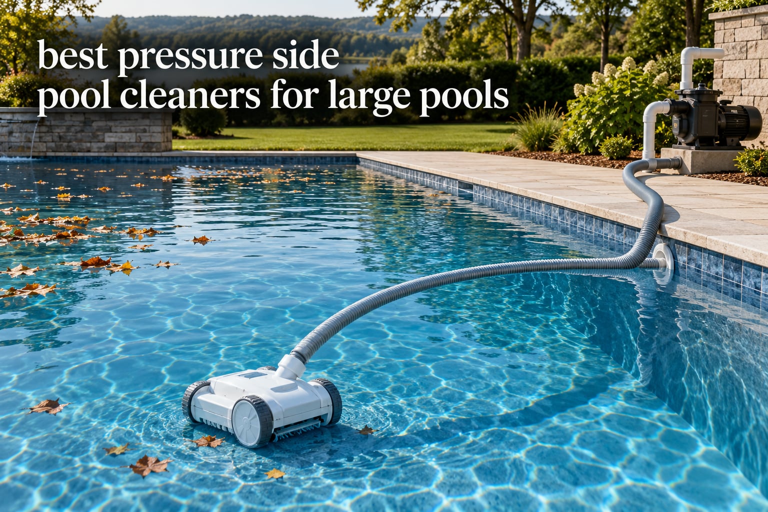 best pressure side pool cleaners for large pools
