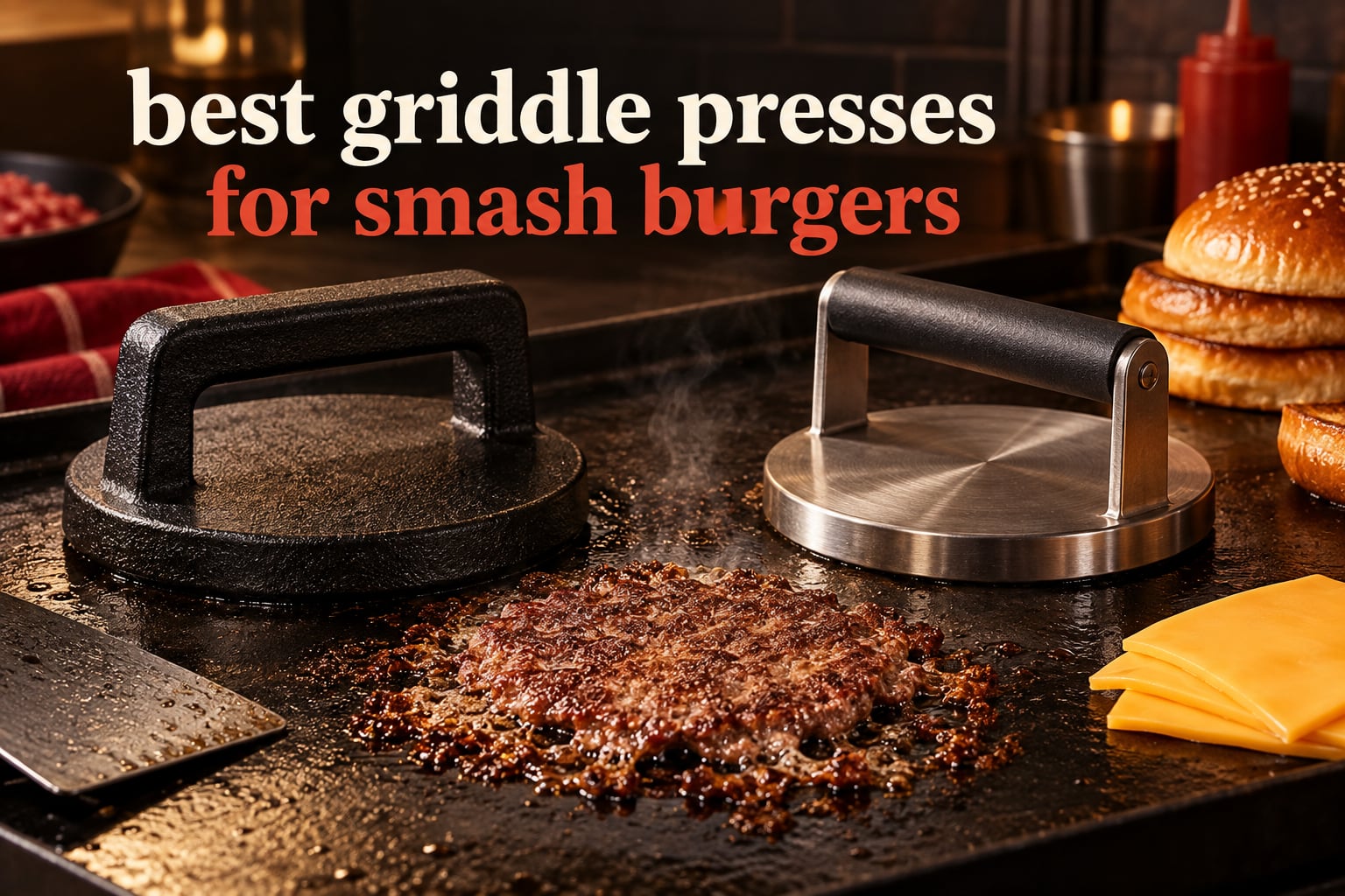 best griddle presses for smash burgers
