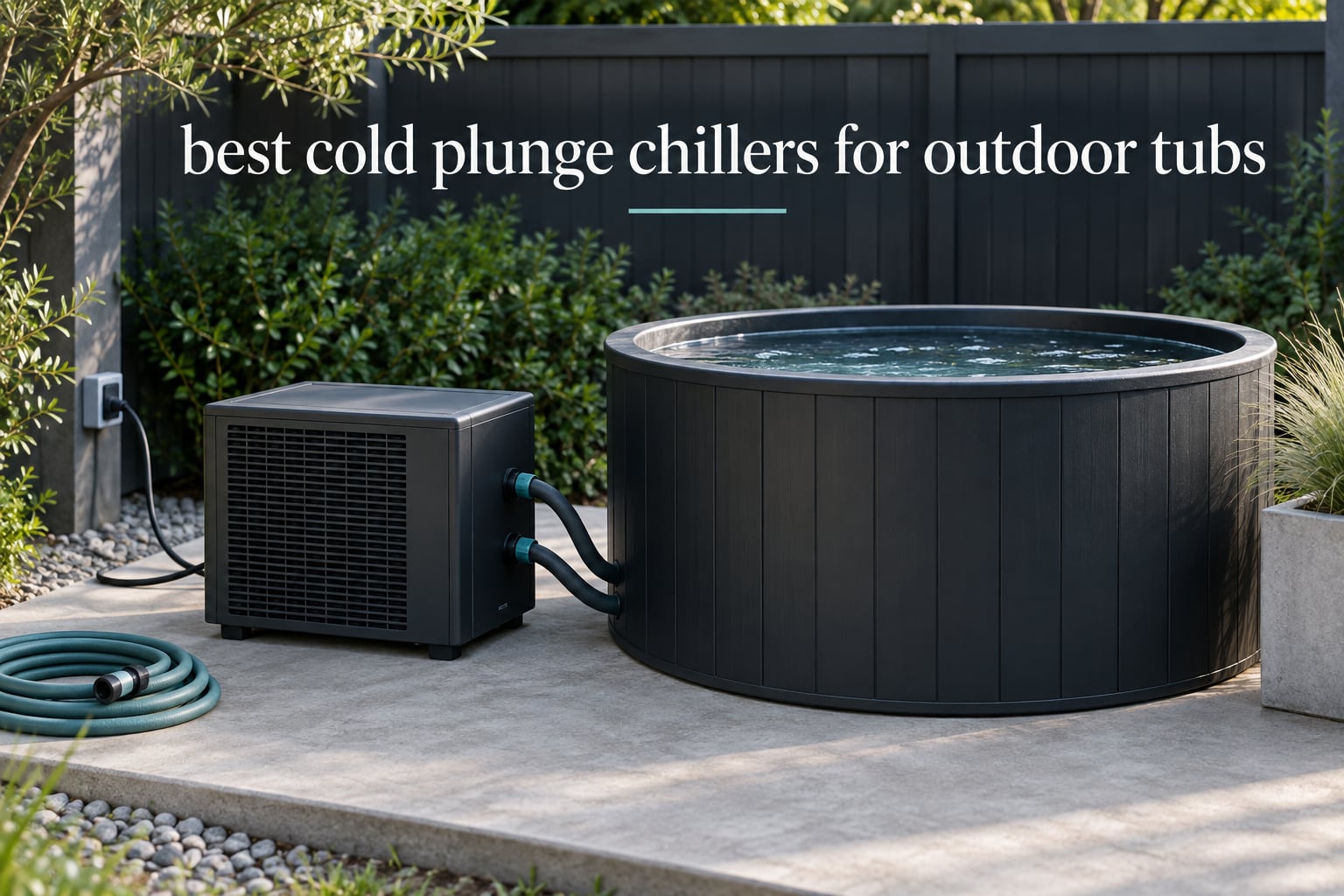 best cold plunge chillers for outdoor tubs