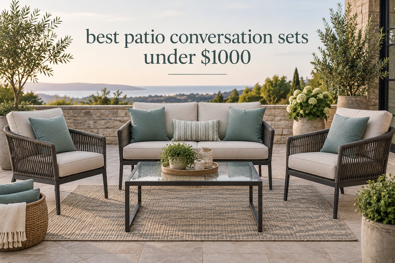 best patio conversation sets under $1000