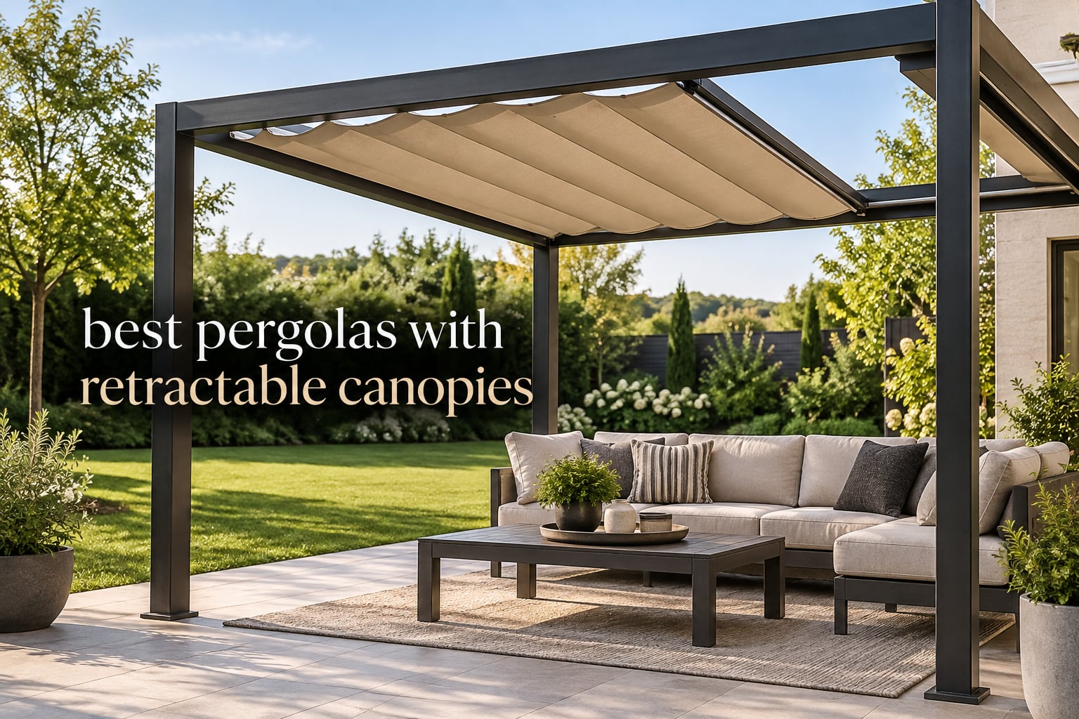 best pergolas with retractable canopies