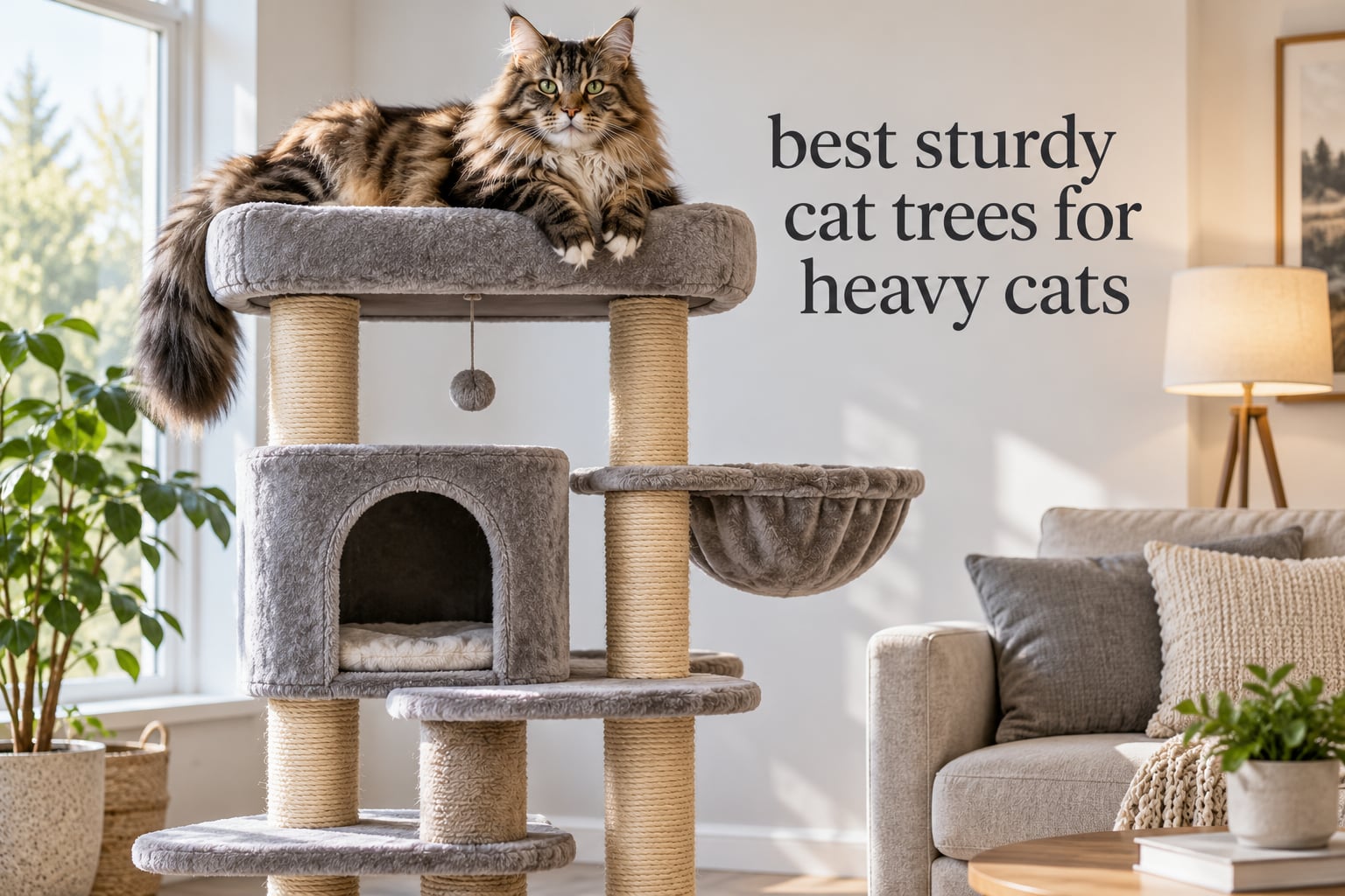 best sturdy cat trees for heavy cats