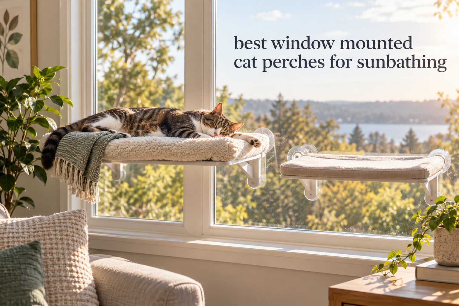 best window mounted cat perches for sunbathing