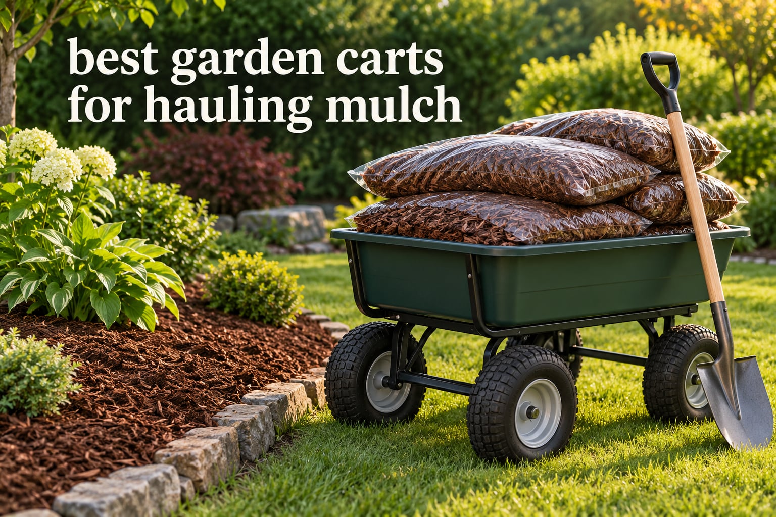 best garden carts for hauling mulch