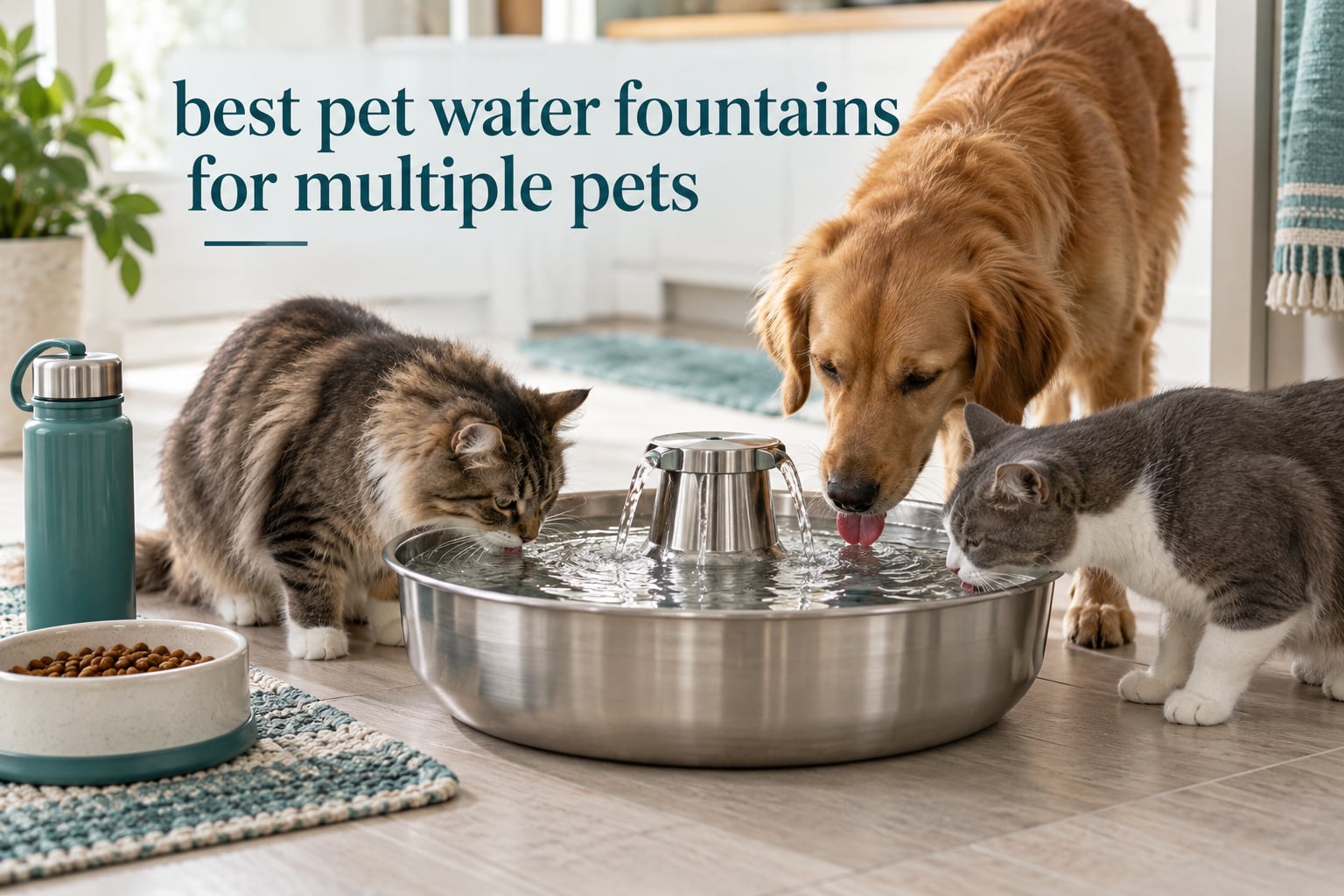best pet water fountains for multiple pets