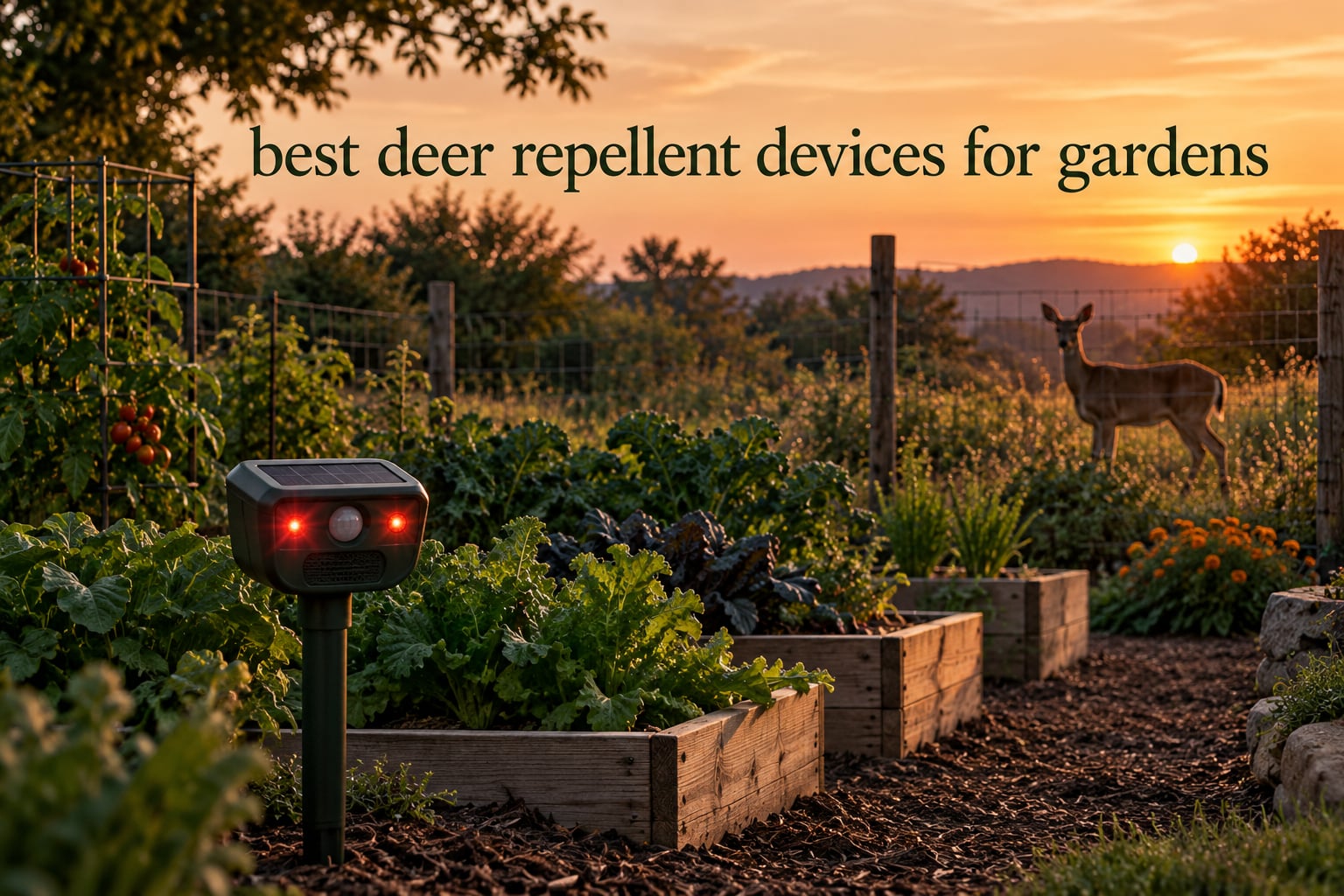 best deer repellent devices for gardens