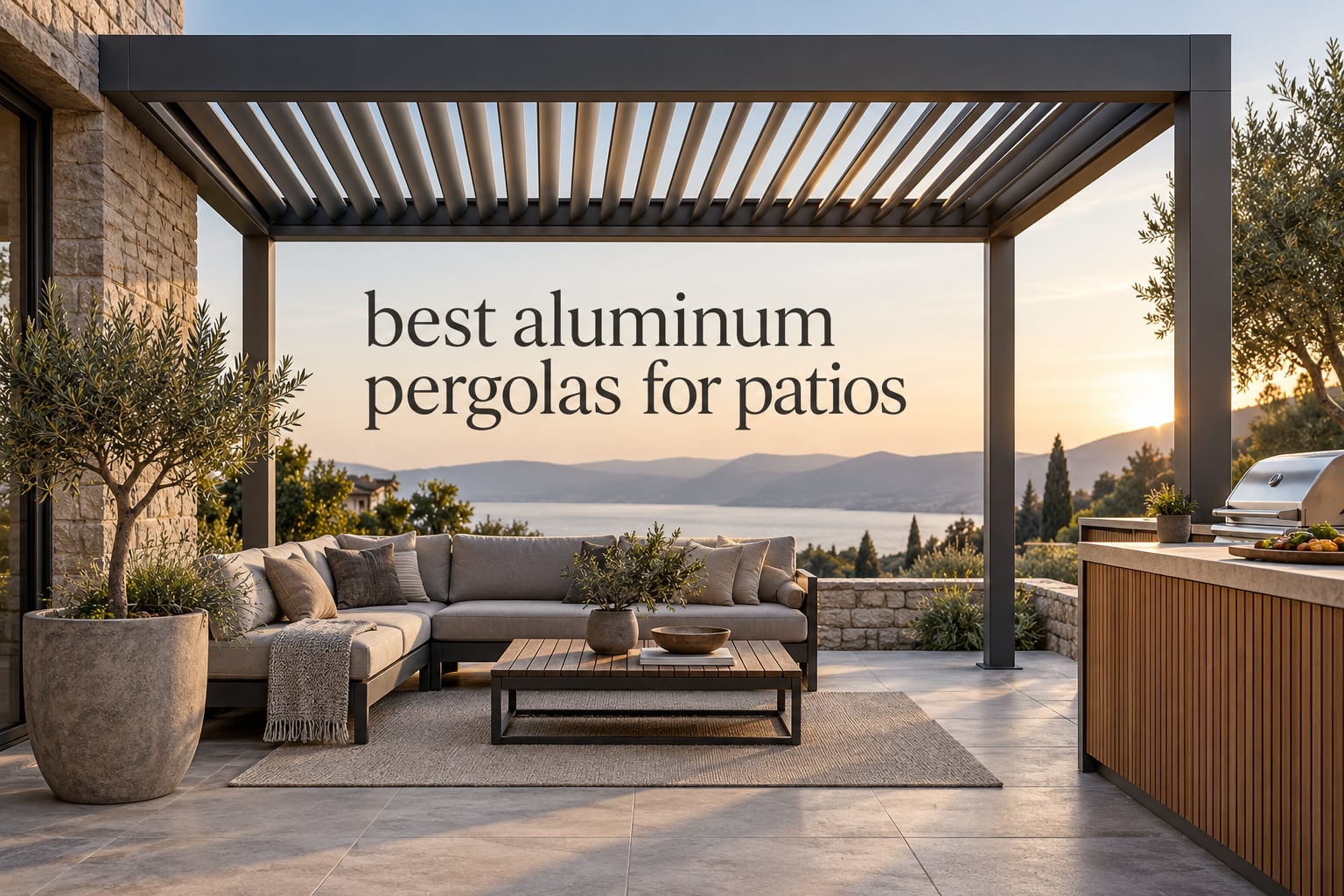 best aluminum pergolas for patios