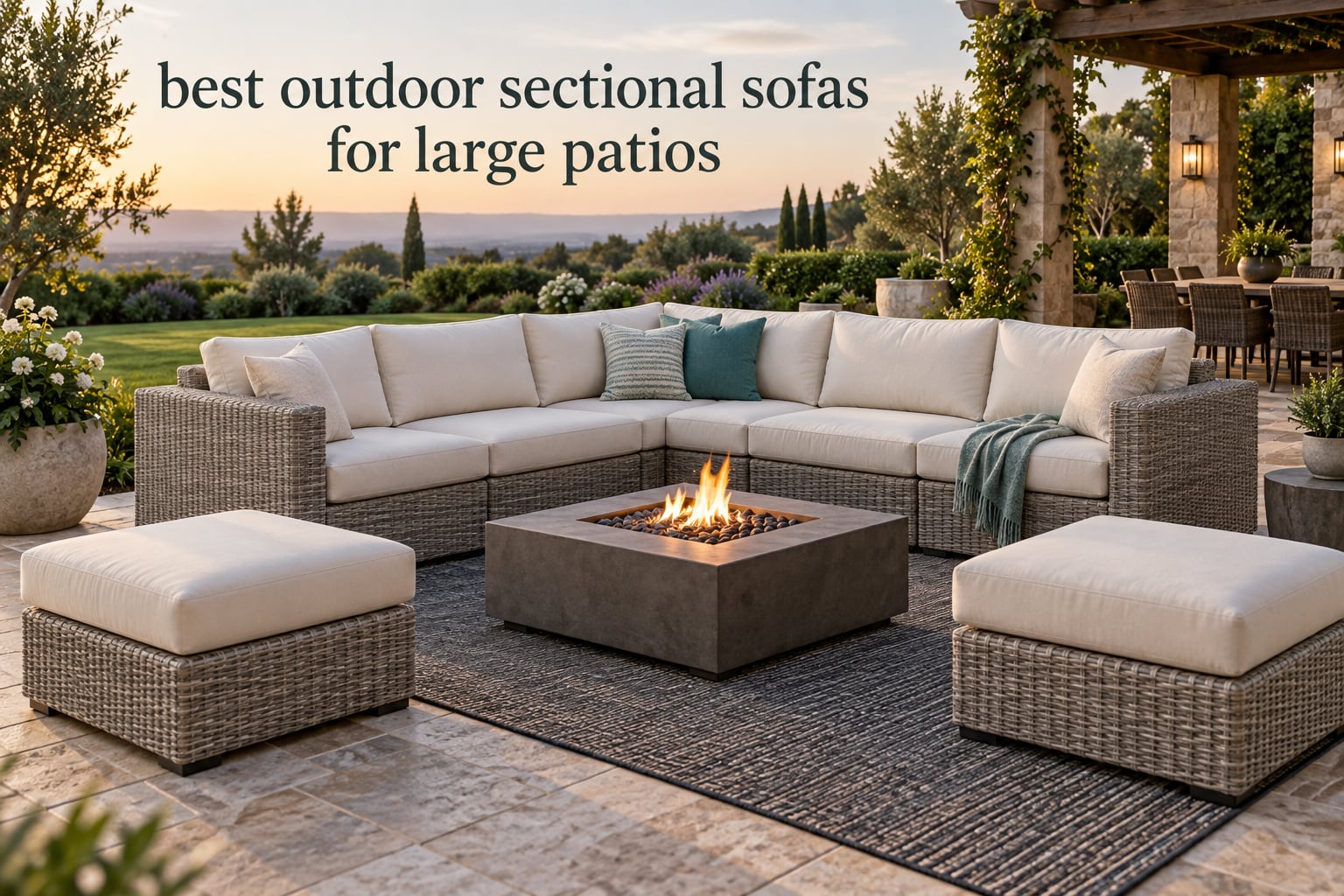 best outdoor sectional sofas for large patios