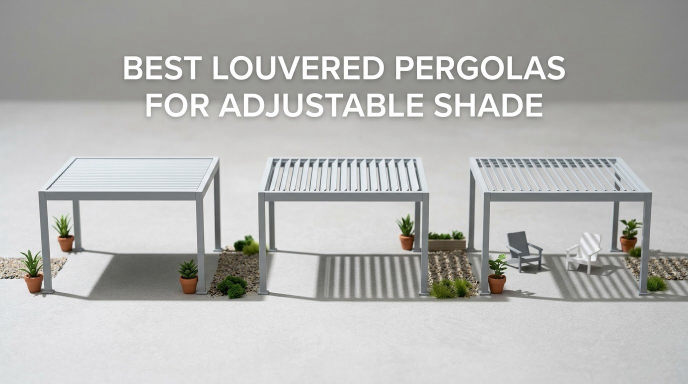 best louvered pergolas for adjustable shade