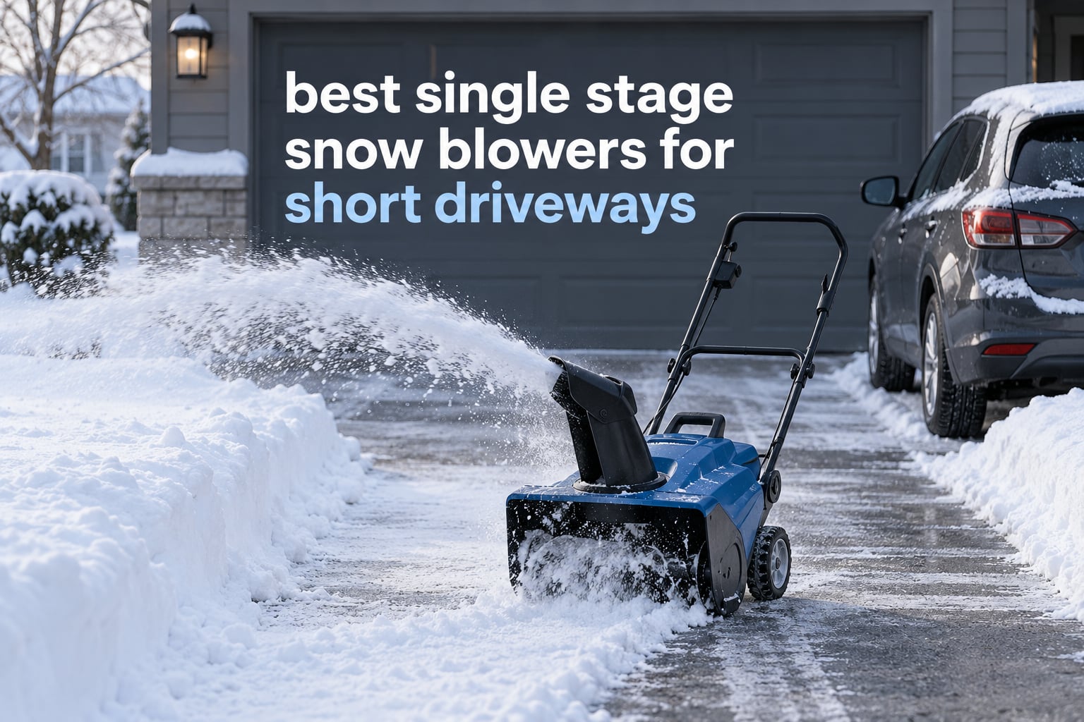 best single stage snow blowers for short driveways